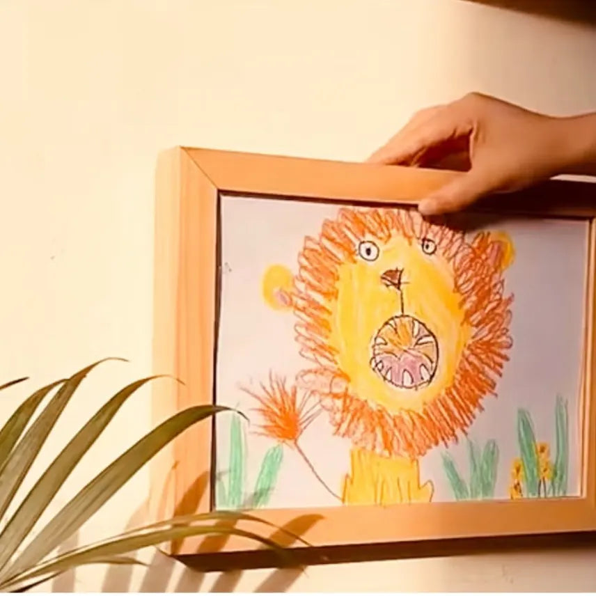 Personalized Kids’ Artwork Wooden Display Frame