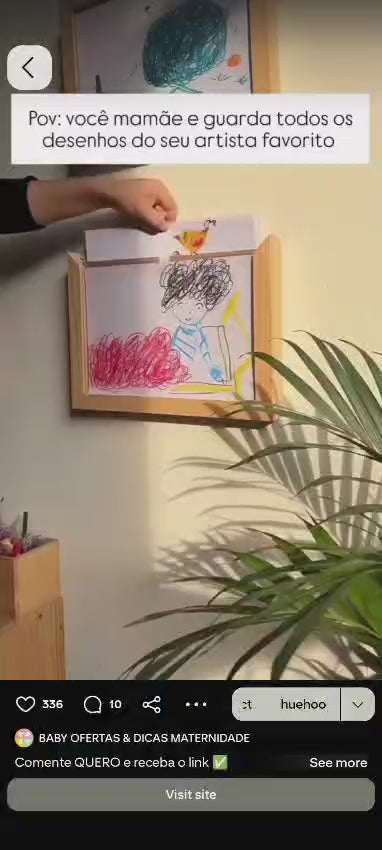 Personalized Kids’ Artwork Wooden Display Frame